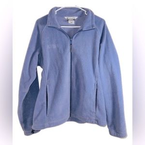 Columbia Fleece Turtle Fur Zip Up Jacket w Pockets Lavender Women’s Size Large